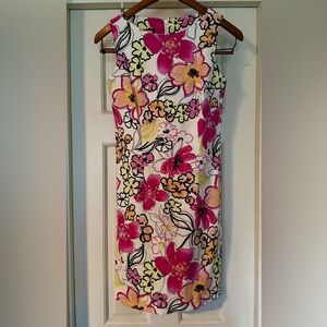 Kim Rogers Floral Mini Dress - Pink, Yellow, Black